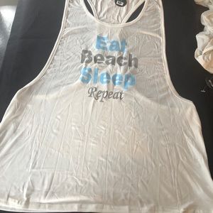 Life’s a beach enjoy the waves racer tank top lot